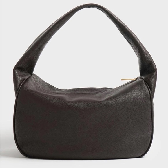 A-esque halo shoulder day bag, dark brown - Picture 1 of 12